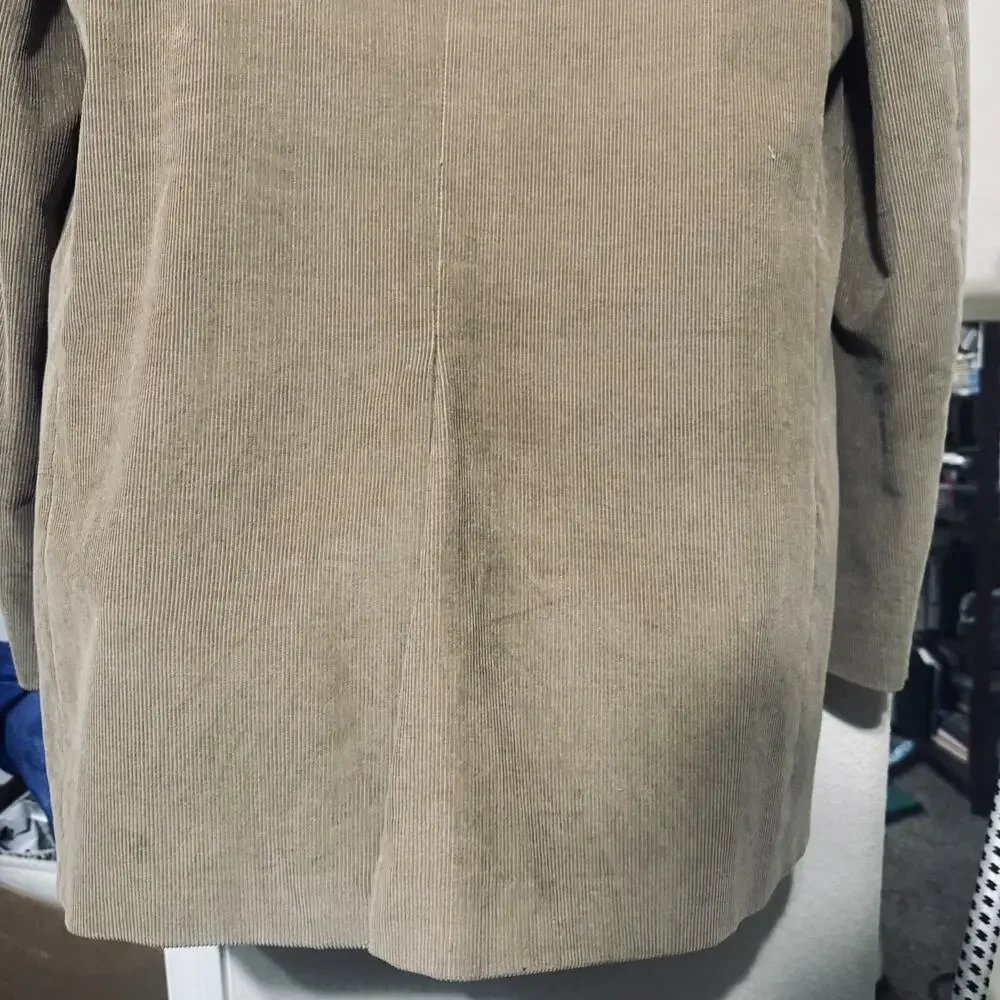 Joseph & Feiss Sport Coat Mens 44XL Tan Corduroy Preppy Blazer Jacket Long